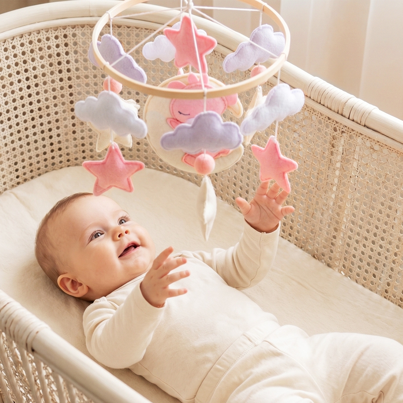 Baby Nursery Equipment - 1Pc Kotak Musik Gantung Tempat Tidur