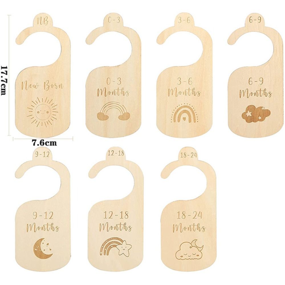 Baby Nursery Closet - 7/8 Buah Pembatas Lemari Bayi Kayu