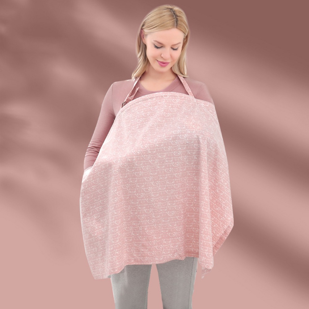 Nursing Cover Breastfeeding - Penutup Menyusui Berbahan Jaring Bernapas, Handuk