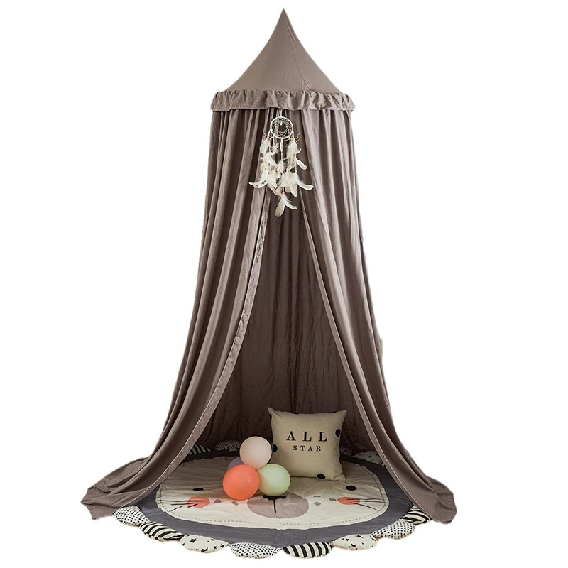 Baby Nursery Equipment - Tirai kanopi tempat tidur bayi, merah