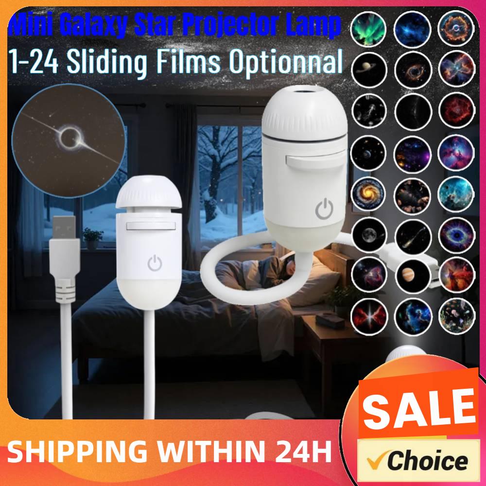 Night Light Projector Stars - Proyektor Lampu Malam Bintang Galaksi Mini