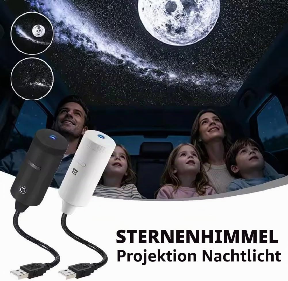 Night Light Projector Stars - Lampu Malam Portabel Plug and Play