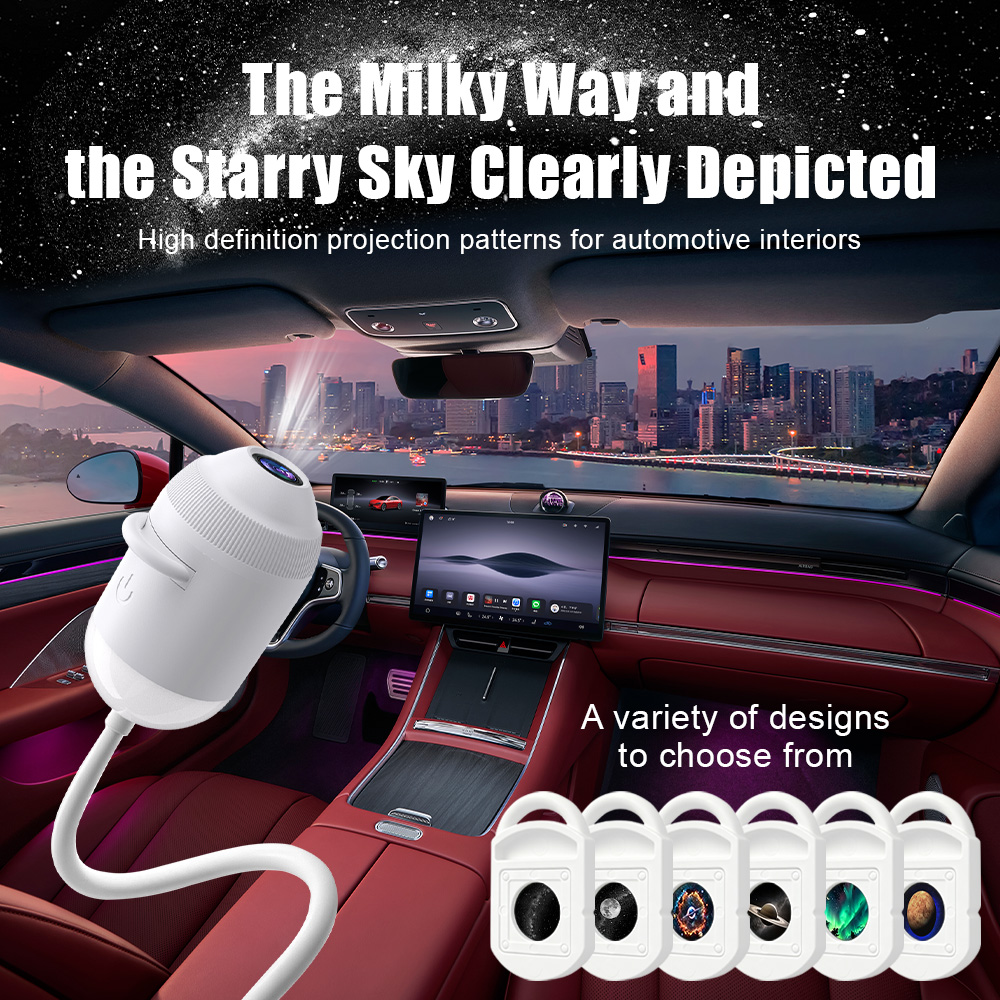 Night Light Projector Stars - Lampu Proyektor Bintang USB Mobil 3/6/12/24