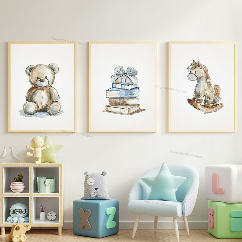 Lukisan Kanvas Seni Dinding Te - Baby Nursery Themes ulasan dan harga