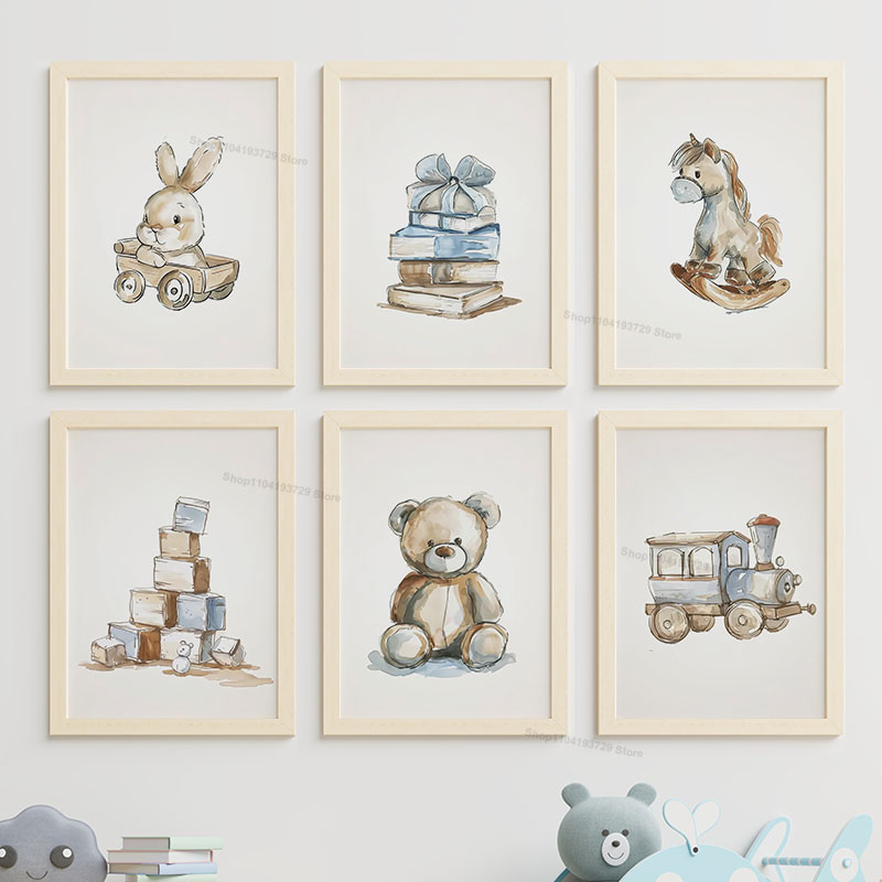 Lukisan Kanvas Seni Dinding Te - Baby Nursery Themes ulasan dan harga