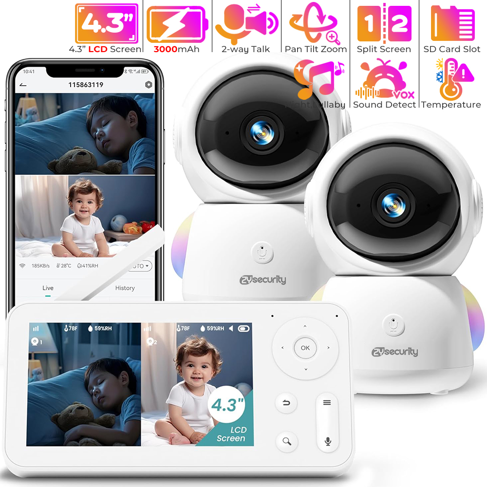 Monitor Bayi 2K dengan 2 Kamer - Baby Nursery Equipment ulasan dan harga