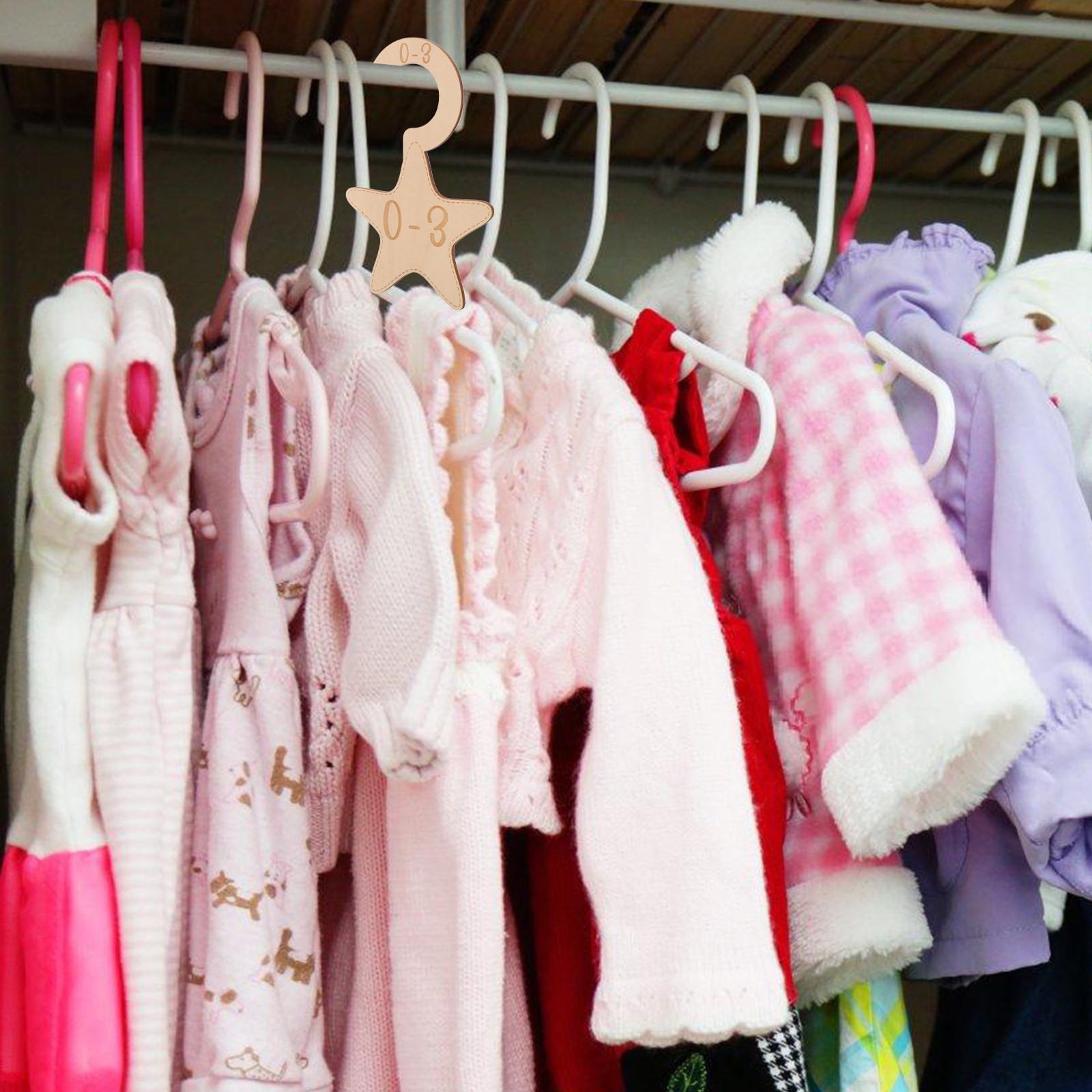 7 Buah Pembatas Lemari Pakaian - Baby Nursery Closet ulasan dan harga