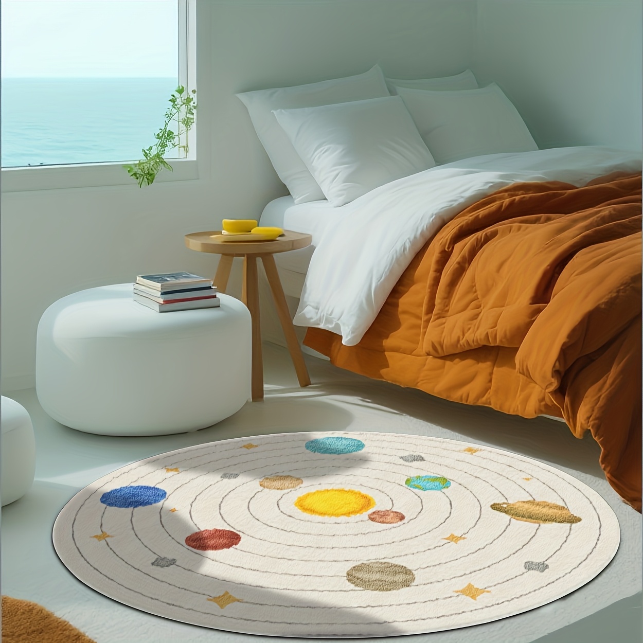 Karpet Bulat Lucu Bertema Plan - Baby Nursery Themes ulasan dan harga