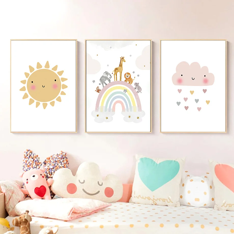 Jerapah Gajah Balon Udara Mata - Baby Nursery Girl ulasan dan harga