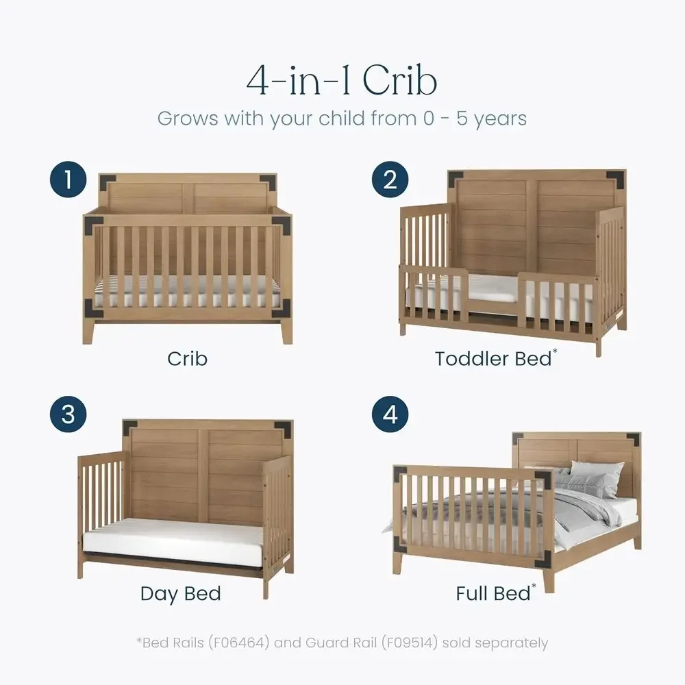 Lucas Design Set Furnitur Temp - Convertible Crib Set ulasan dan harga