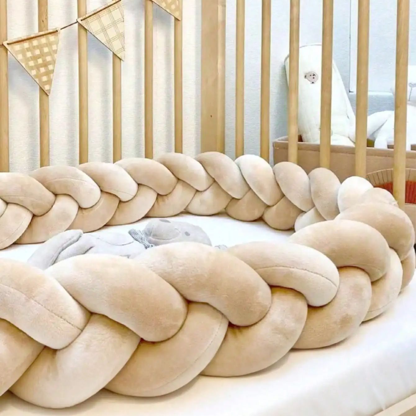 Pelindung Tempat Tidur Bayi, B - Convertible Crib Set ulasan dan harga