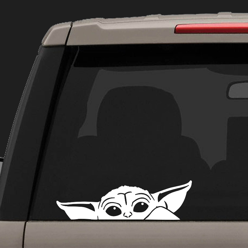 Stiker Mobil Baby Yoda Space W - Baby Yoda Nursery Decor ulasan dan harga
