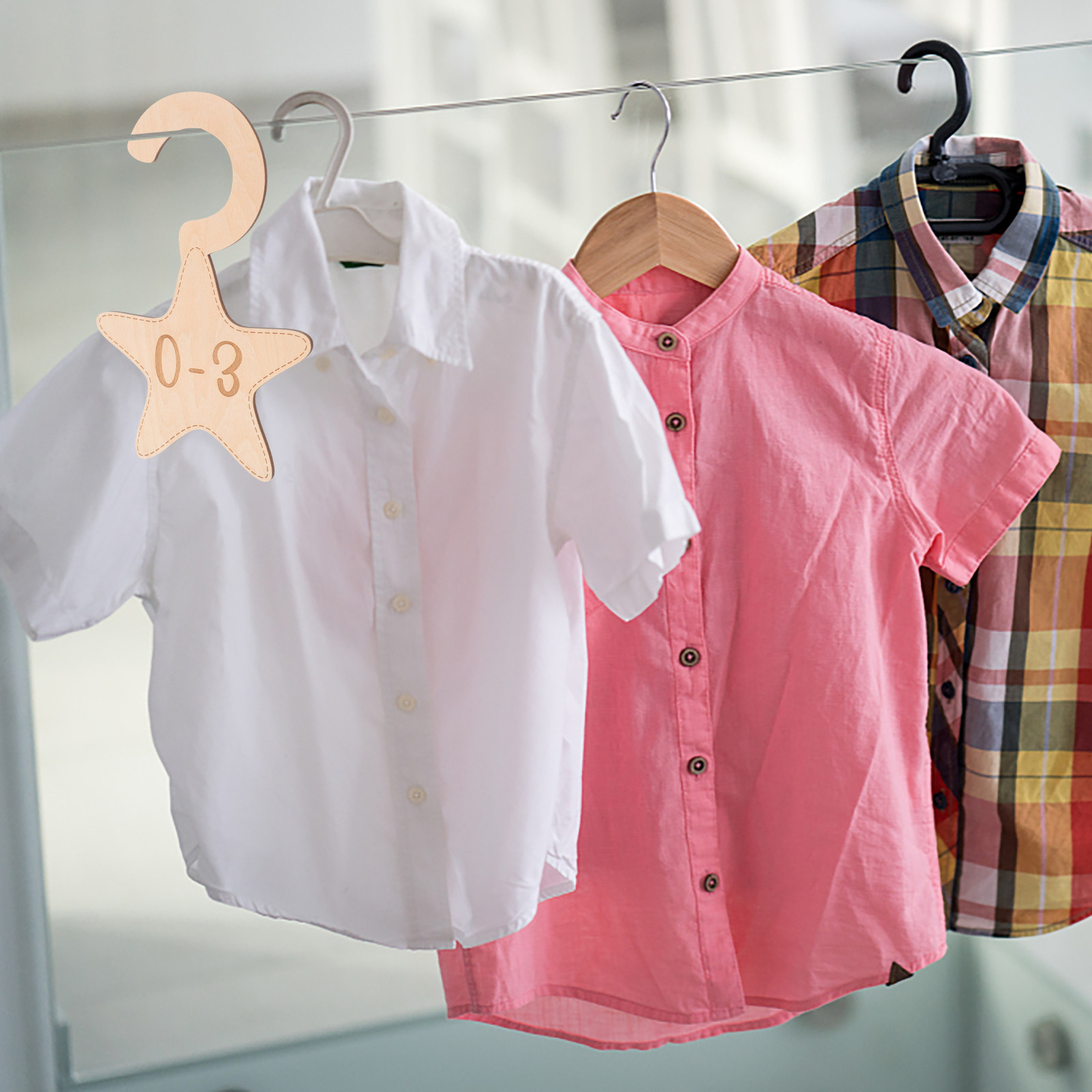 7 Buah Pembatas Lemari Pakaian - Baby Nursery Closet ulasan dan harga