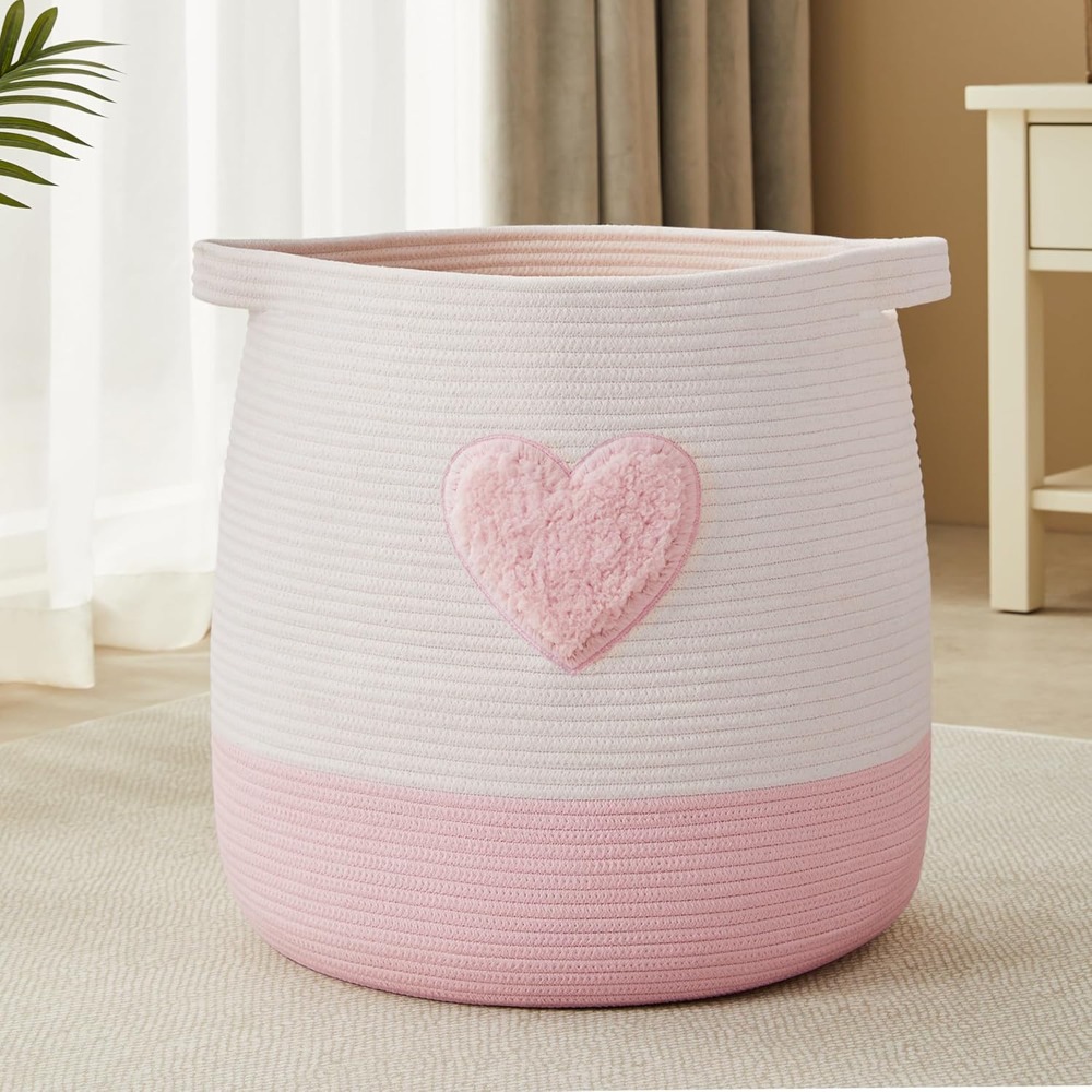Keranjang Cucian Merah Muda un - Baby Nursery Girl ulasan dan harga