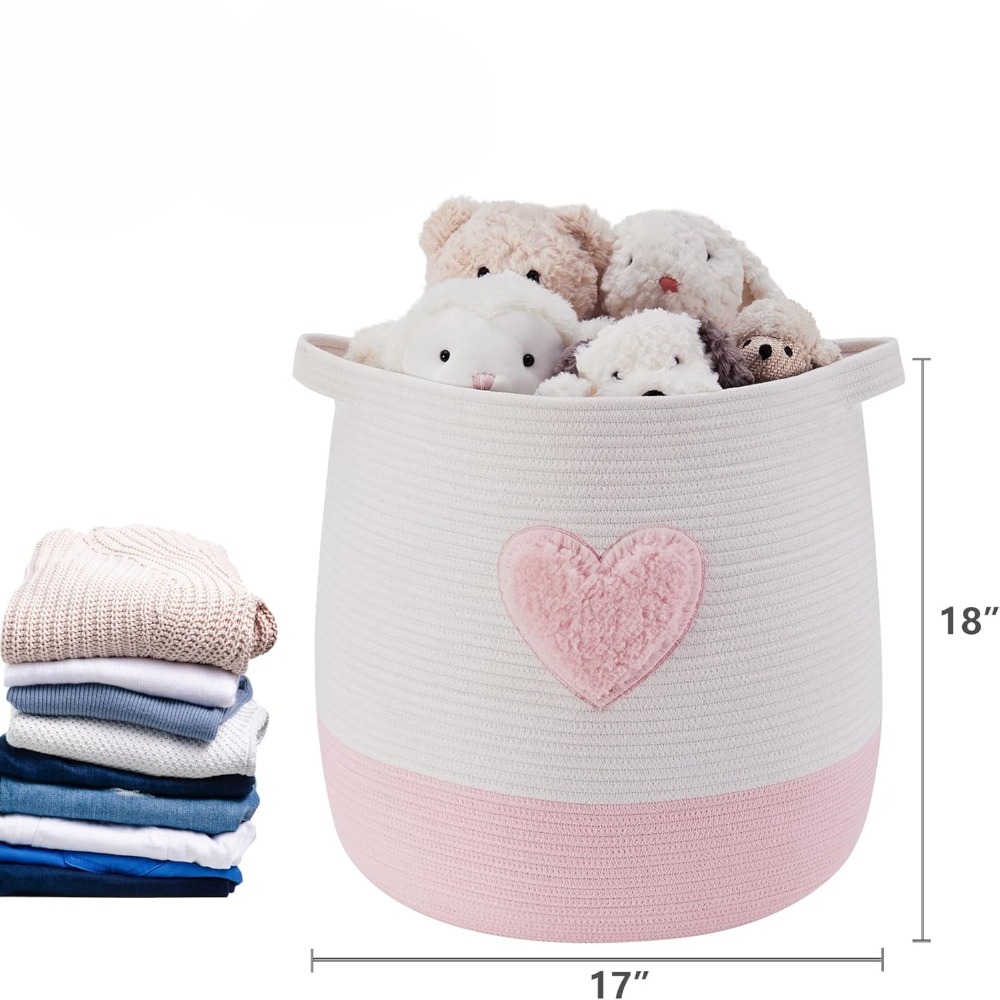 Keranjang Cucian Merah Muda un - Baby Nursery Girl ulasan dan harga