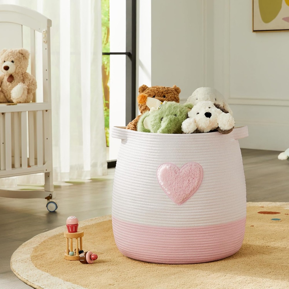 Keranjang Cucian Merah Muda un - Baby Nursery Girl ulasan dan harga
