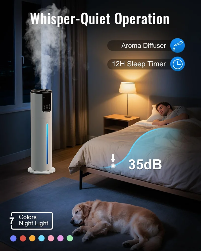 Pelembap Udara Ultrasonik Lant - Baby Nursery Humidifier ulasan dan harga