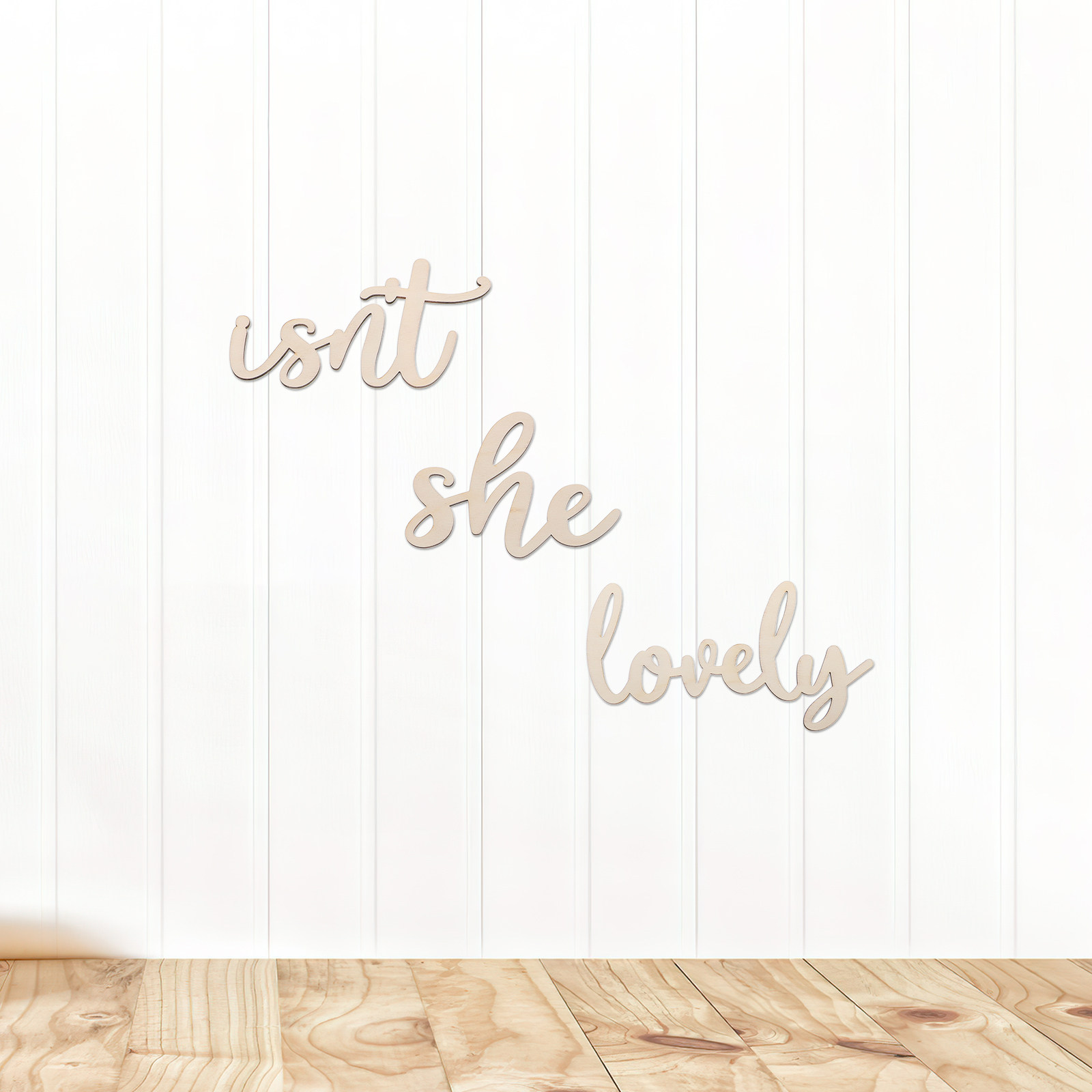 Papan Kayu Stiker Dinding Kayu - Baby Nursery Girl ulasan dan harga