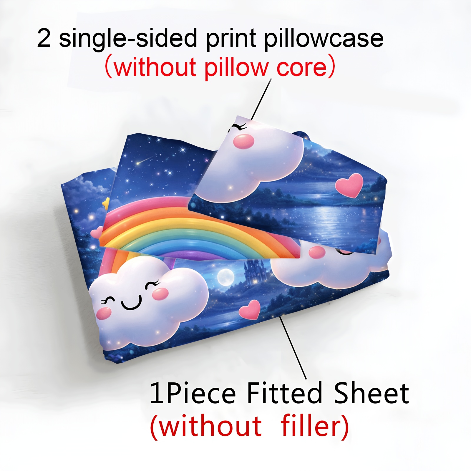 Set Sprei Motif Awan Pelangi,  - Baby Nursery Themes ulasan dan harga