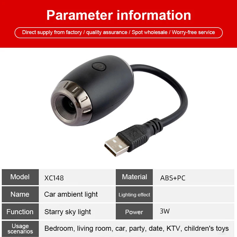 Lampu Interior Mobil Lampu Bin - Night Light Projector Stars ulasan dan harga