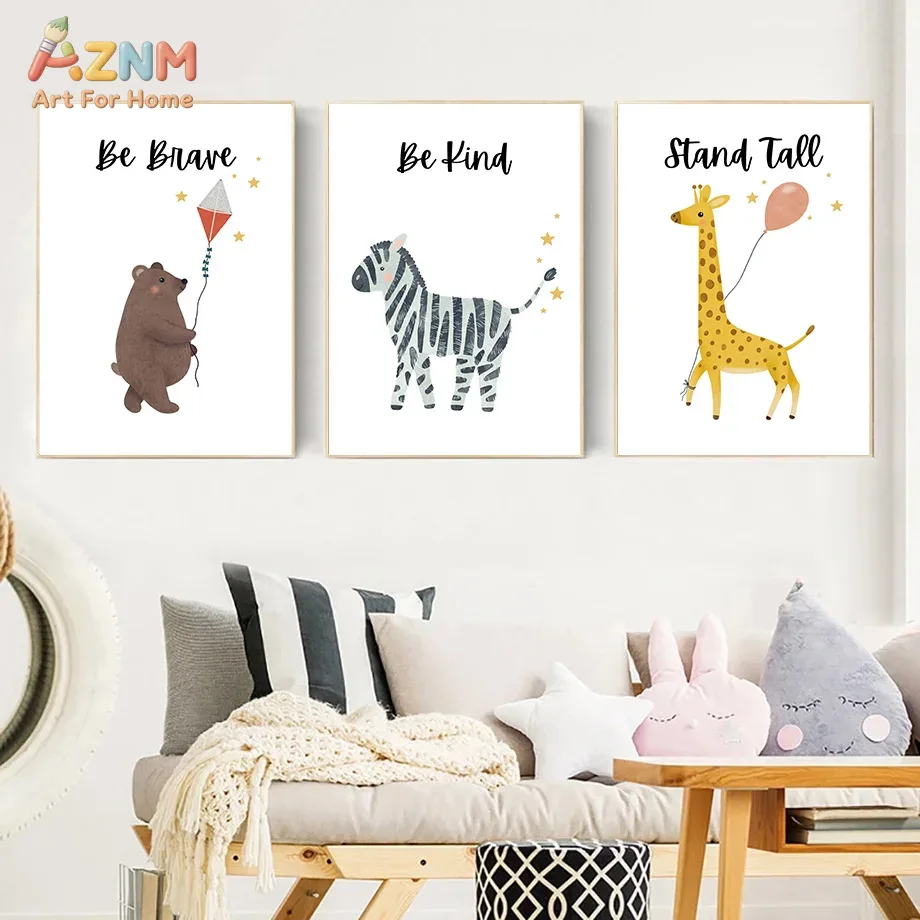 AZNM Be Brave Kind Stand Tall  - Baby Nursery Girl ulasan dan harga