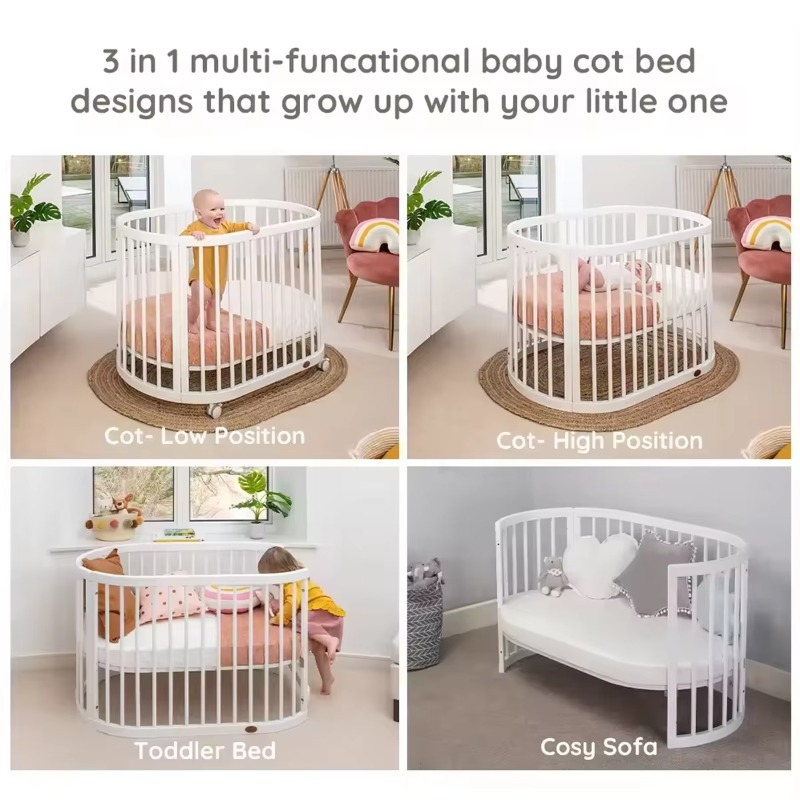 Set furnitur bayi multifungsi  - Convertible Crib Set ulasan dan harga